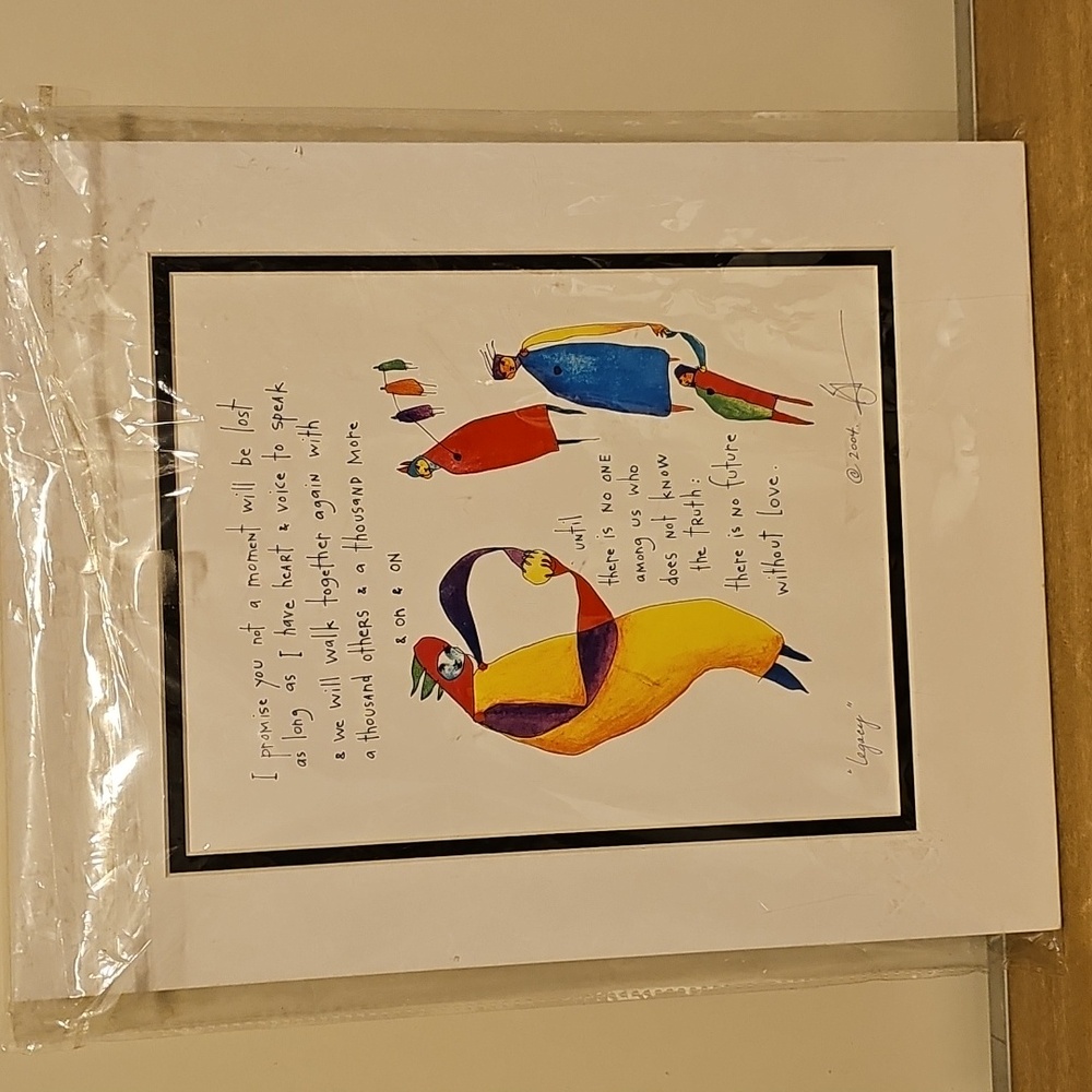 2004 Brian Andreas “Legacy” Signed Art Print Reproduction StoryPeople - Picture 8 of 8